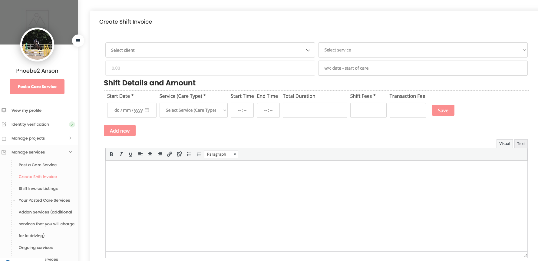 Custom Client View